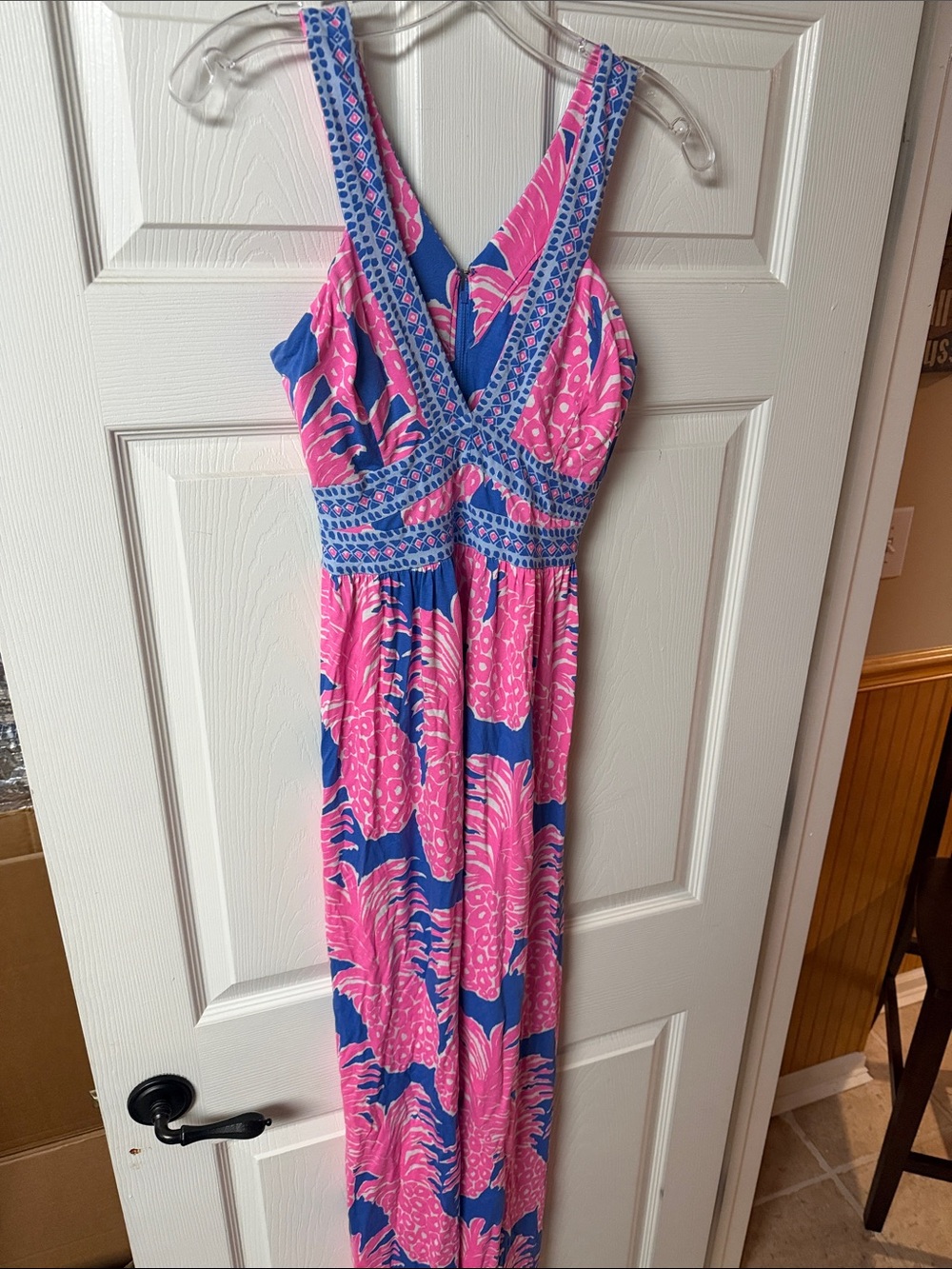 Women’s Lilly Pulitzer Like New Tropical Print Maxi Dress